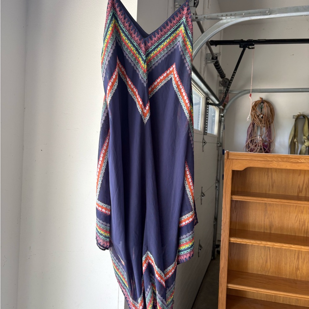Colorful Chevron Patterned Dress